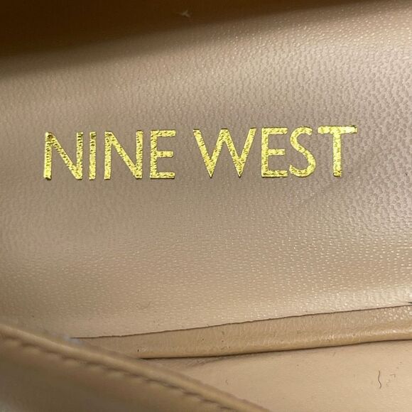 Nine West Women Megara Pointed Shoes D'orsay Courts Tan Size 9.5 - Picture 10 of 10